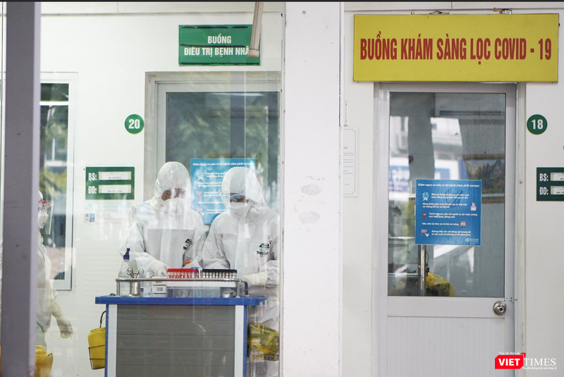 Khu vực khám sàng lọc COVID-19 (Ảnh - Minh Nhật) Khu vực khám sàng lọc COVID-19 (Ảnh - Minh Nhật)