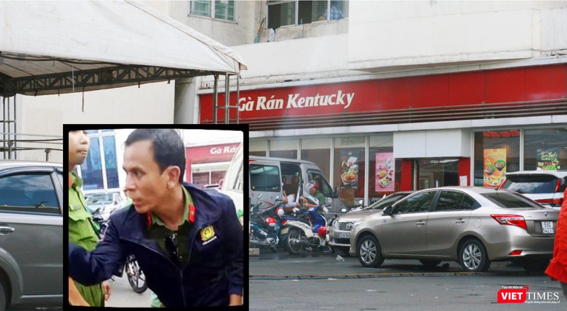 Người đàn ông mặc bộ trang phục công an "dởm"