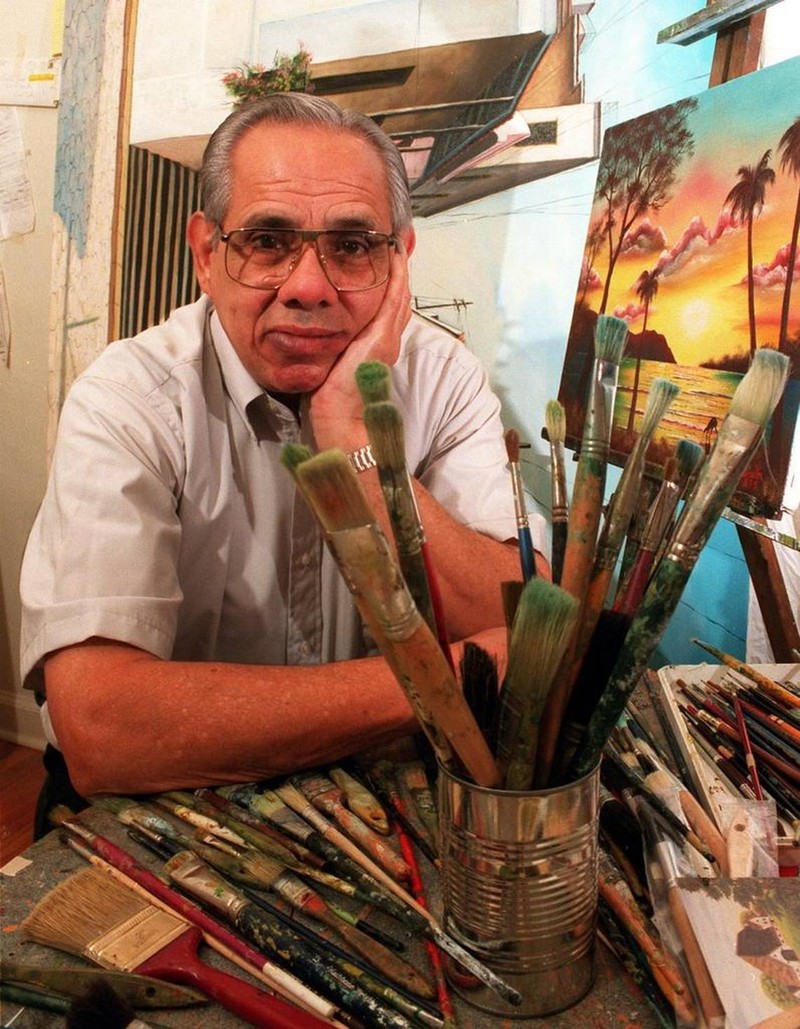 Orlando Bosch tại nhà ở Miami năm 1995.