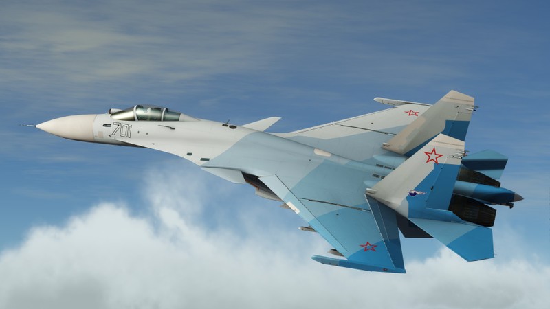 Máy bay Su-33 được trang bị hệ thống SVP-24 biến những quả bom không điều khiển thành thứ vũ khí điều khiển chính xác.