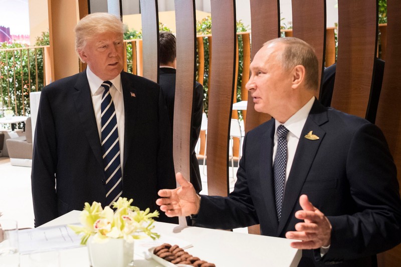 Ông Trump và ông Putin tại hội nghị G20 Đức.