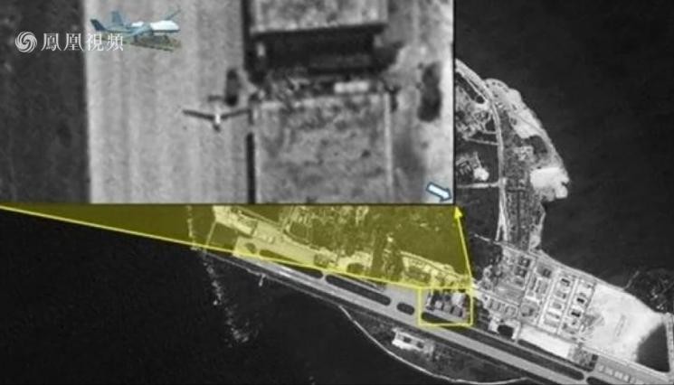 Hình ảnh Trung Quốc ra sức tiến hành quân sự hóa phi pháp trên các đảo, đá ở Biển Đông. Nguồn ảnh: Đài truyền hình Phượng Hoàng, Hồng Kông ngày 3/6/2016.