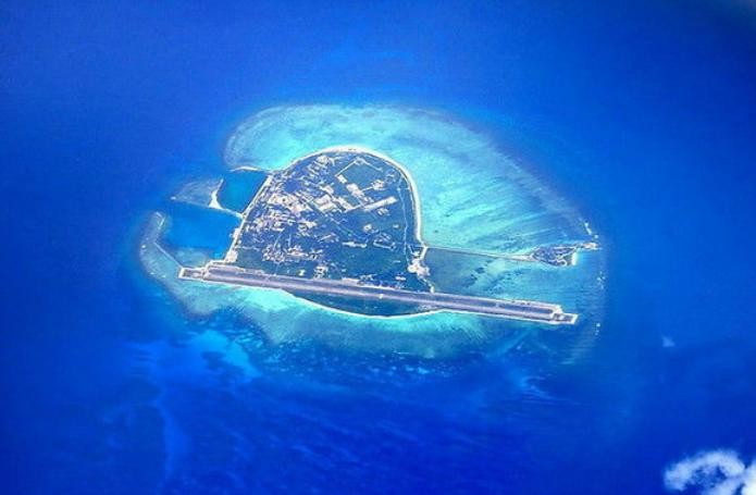 Hình ảnh đảo Phú Lâm thuộc quần đảo Hoàng Sa của Việt Nam. Nguồn ảnh: Thời báo Hoàn Cầu, Trung Quốc ngày 15/6/2016.