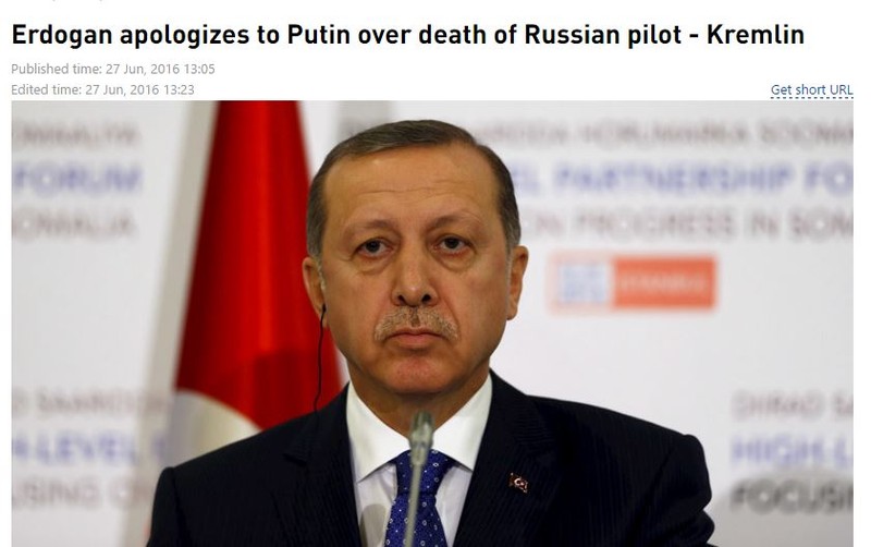 Bản tin trích dẫn thông báo từ Điện Kremlin của RT.