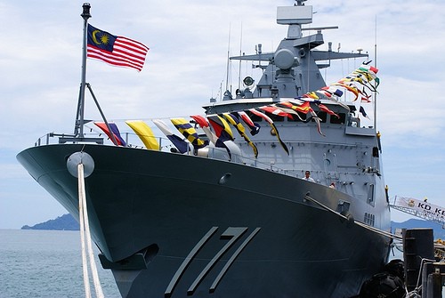Tàu chiến của Hải quân Malaysia.