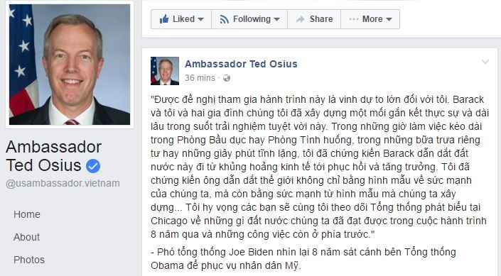 Chia sẻ trên mạng xã hội Facebook của