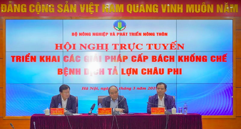 Hội nghị trực tuyến triển khai các giải pháp cấp bách khống chế bệnh dịch tả lợn châu Phi tổ chức sáng 4/3 tại Hà Nội Hội nghị trực tuyến
