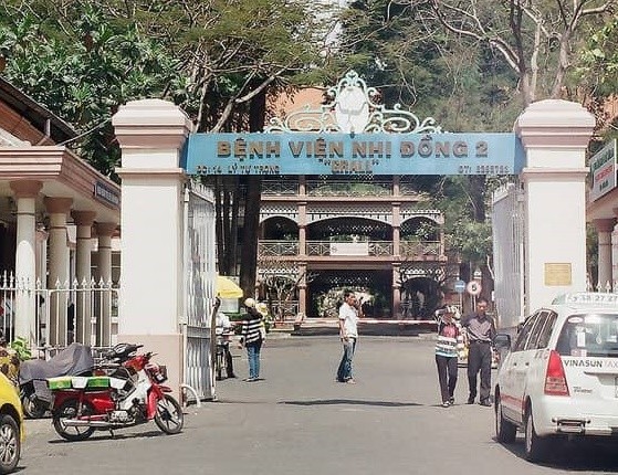 Bệnh viện Nhi đồng 2, nơi thực hiện phẫu thuật nội soi lấy khối u quái cứu bé gái 1 tuổi. Ảnh: P.U