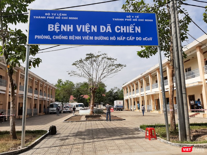 Bệnh viện Dã chiến chống dịch corona tại TP.HCM chính thức đi vào hoạt động vào ngày 10/2. Ảnh: Nguyễn Trăm