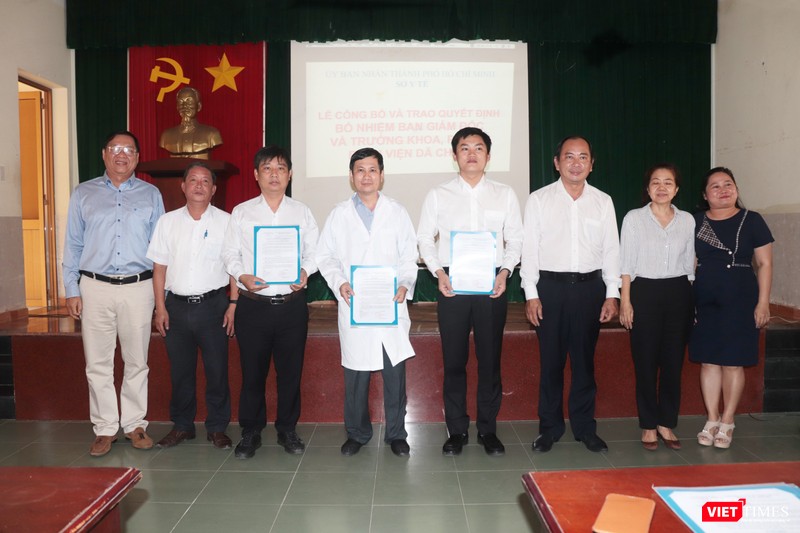 Ban Giám đốc BV Dã chiến TP.HCM. Ảnh: Nguyễn Trăm