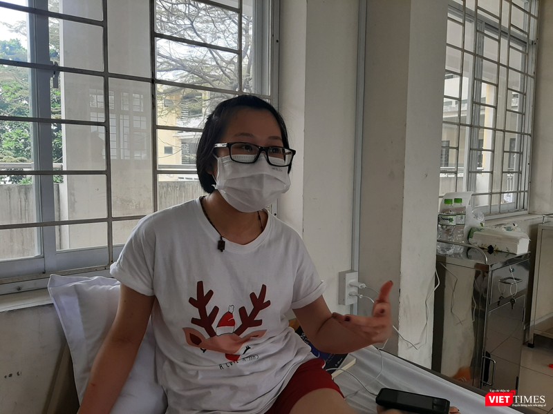 Chị L.T.H.N chia sẻ về tình trạng sức khỏe của mình. Ảnh: N.T Chị L.T.H.N chia sẻ về tình trạng sức khỏe của mình. Ảnh: N.T