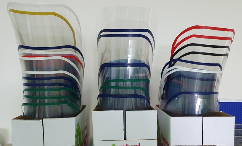 Những tấm chắn giọt bắn được hoàn thành. Ảnh: BVCC