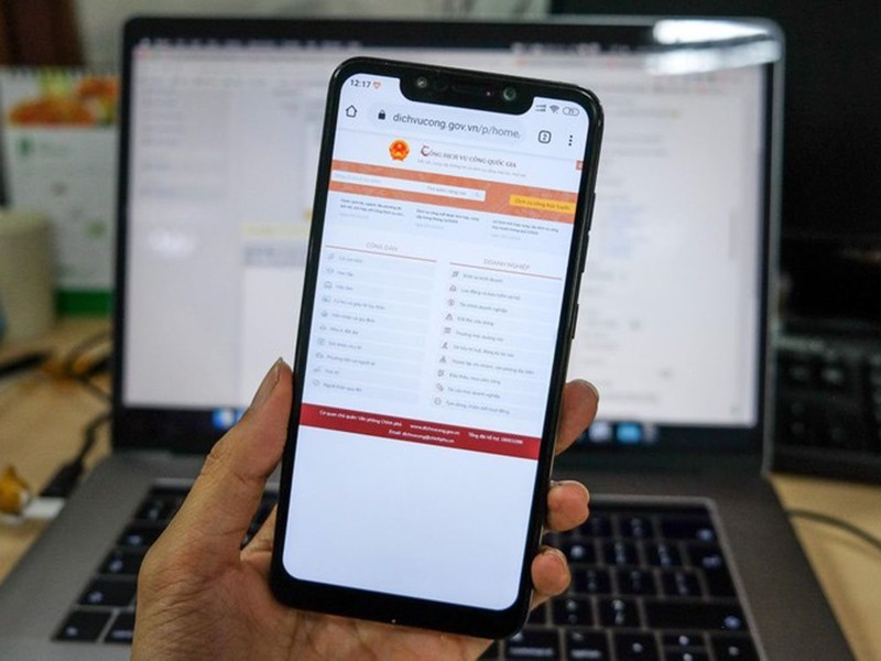 Nộp phạt giao thông online. Ảnh: Vietnamnet