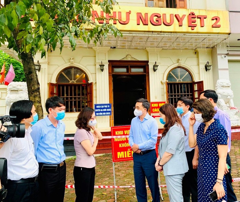 Khách sạn Như Nguyệt - nơi xảy ra sự việc người cách ly lây nhiễm COVID-19 cho nhân viên tại đây. Ảnh: Báo Sức khỏe và Đời sống