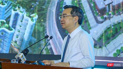 Ông Nguyễn Thanh Nghị, Trưởng ban Chính sách, Chiến lược Trung ương phát biểu tại Tuần lễ Tài chính và Công nghệ Đà Nẵng năm 2025.