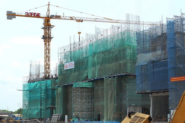 Tòa nhà The park 1 đang thi công-ảnh