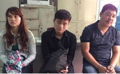 Các đối tượng tại cơ quan điều tra.