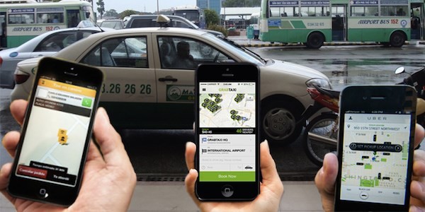 Ứng dụng điện tử của taxi giá rẻ