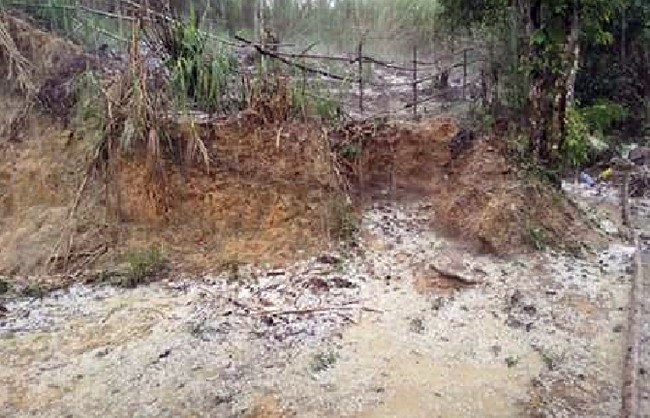 Mưa đá bất thường xuất hiện trên địa bàn xã Ch’ơm” (huyện Tây Giang, Quảng Nam) làm hư hạu nhiều nhà cửa, hoa màu.