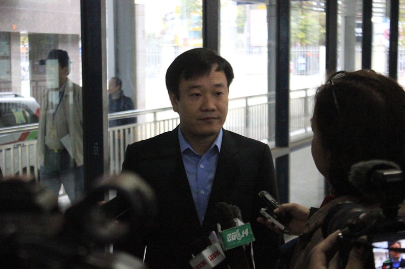 Ông Nguyễn Thủy - Giám đốc Xí nghiệp xe buýt nhanh BRT Hà Nội. Ảnh: Bùi Phú