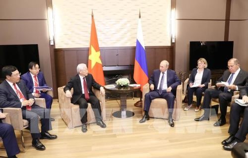 Tổng bí thư Nguyễn Phú Trọng hội đàm với Tổng thống V. Putin (TTXVN)