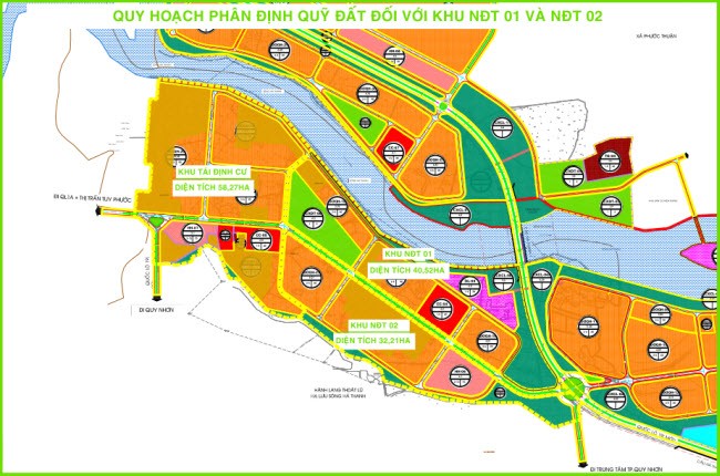 Ranh giới khu NĐT thực hiện 2 dự án (Nguồn: binhdinhinvest.gov.vn)