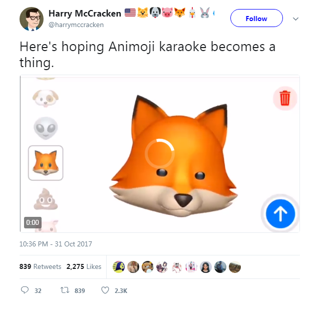 Apple tiếp tục hâm nóng hiện tượng “Animoji Karaoke”  ảnh 1