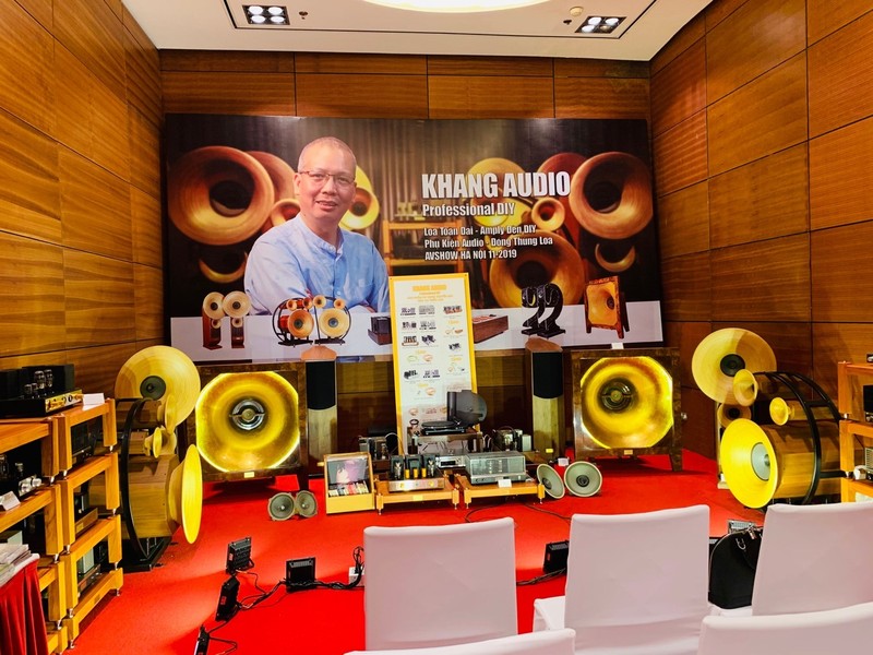 Hệ thống Audio được anh Khang đem đến triển lãm AV Show 2019