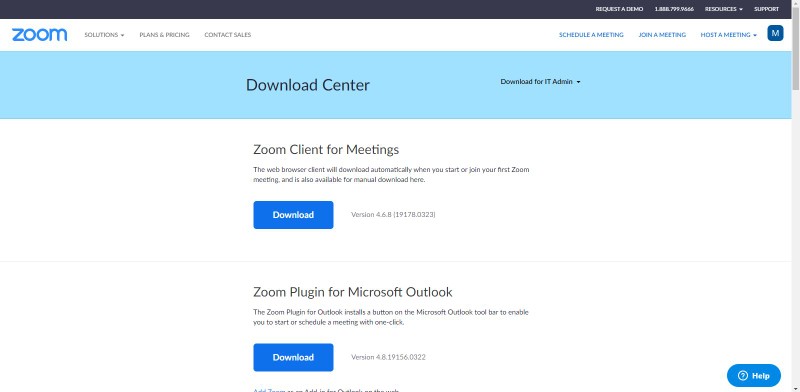 Download phần mềm Zoom về máy (Ảnh: Zoom) Download phần mềm Zoom về máy (Ảnh: Zoom)