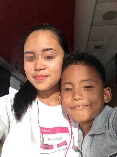 Diện mạo của cậu bé trước khi bị cắt tóc (Ảnh: OC)