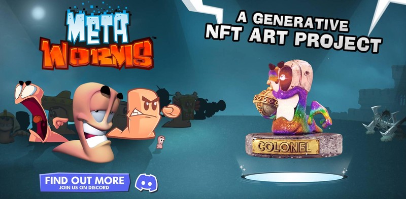 Dự án game NFT "Meta Worms" (Ảnh: The Verge) Dự án game NFT "Meta Worms" (Ảnh: The Verge)