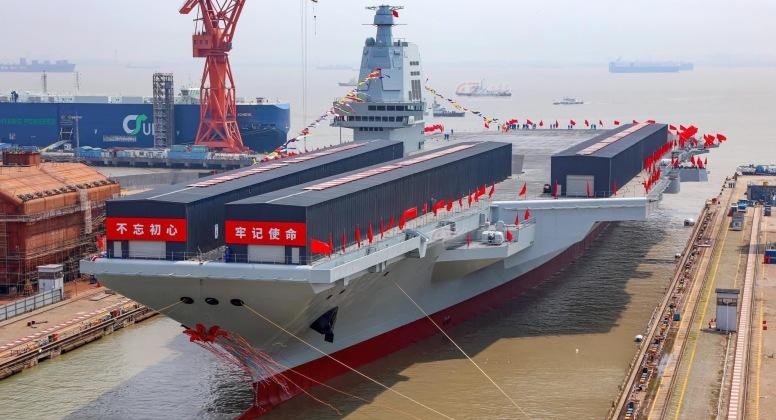 Tàu sân bay Fujian của Trung Quốc (Ảnh: Military Watch Magazine)