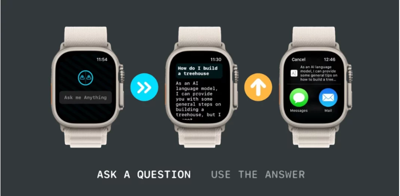 Ứng dụng watchGPT (Ảnh: Gizmochina)