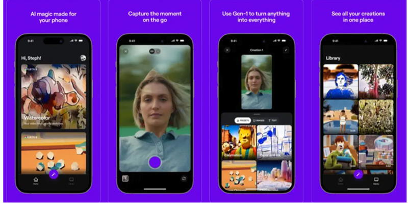 Ứng dụng video AI cho phép người dùng chuyển đổi chất liệu hình ảnh một cách linh hoạt (Ảnh: Gizmochina)