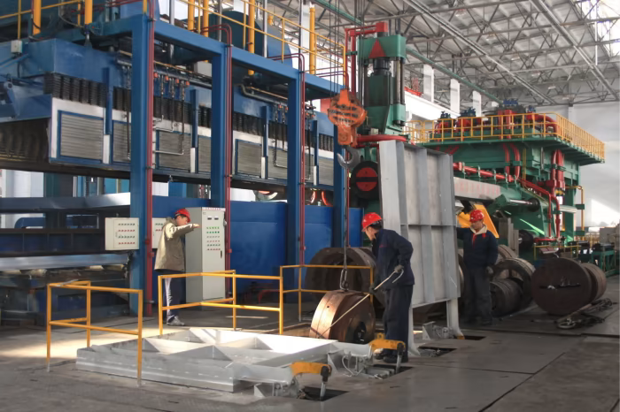 Nhà máy của Zhongwang ở tỉnh Liêu Ninh, từng là nhà máy sản xuất nhôm định hình hàng đầu châu Á (Ảnh: Reuters)