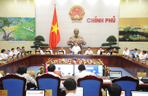 Quang cảnh phiên họp Chính phủ thường kỳ tháng 6/2017. Ảnh: VGP/Quang Hiếu