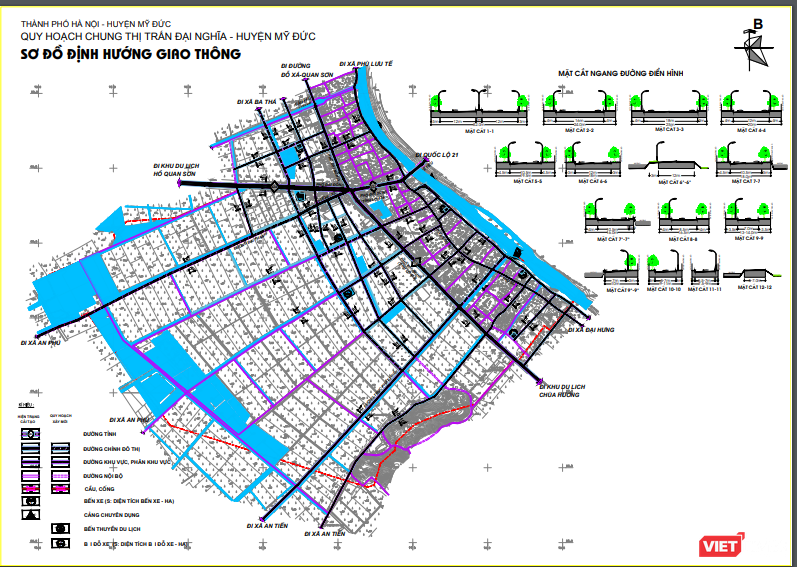 Quy mô dân số dự báo tối đa của thị trấn Đại Nghĩa đến năm 2030 khoảng 12.000 người.