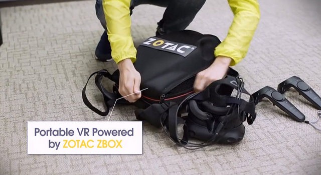 Zotac Mobile VR - thiết bị VR đeo trên vai