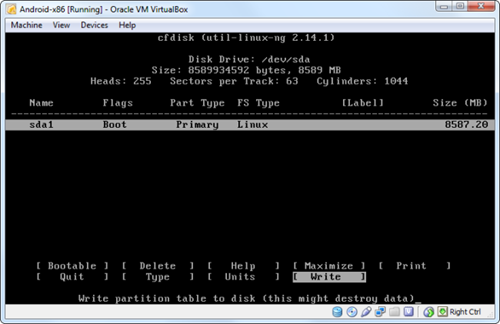 Thiết lập định dạng cho phân vùng muốn cài Android. Thiết lập định dạng cho phân vùng muốn cài Android.