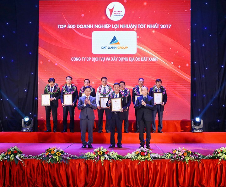 Đất Xanh lọt vào top 76 doanh nghiệp có lợi nhuận tốt nhất Việt Nam năm 2017 (Nguồn: DXG)