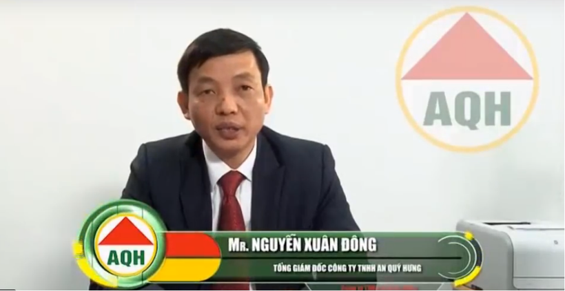 Ông Nguyễn Xuân Đông khi đảm nhiệm vị trí Tổng Giám đốc An Quý Hưng (Nguồn: AQH)