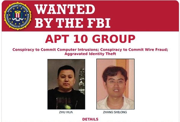 Hai công dân Trung Quốc bị Bộ Tư pháp khởi tố, FBI truy nã về tội xâm nhập mạng lấy cắp tài liệu cơ mật của Mỹ và 12 nước khác