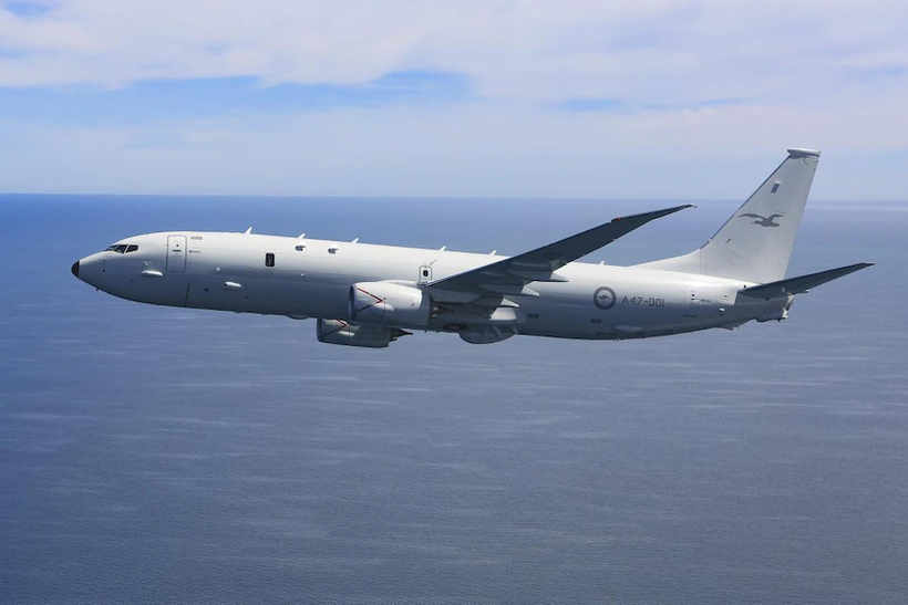 Máy bay trinh sát tàu ngầm P-8 Poseidon của không quân Australia (Ảnh: ABC).