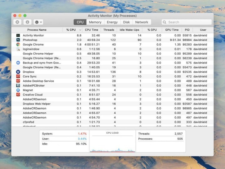 Mọi tiến trình đang mở sẽ được liệt kê trong danh sách – bao gồm các tiện ích nhỏ chạy dưới nền – nhưng bạn có thể dễ dàng phát hiện ra các chương trình đòi hỏi nhiều tài nguyên nhất. Mọi tiến trình đang mở sẽ được liệt kê trong danh sách – bao gồm các tiện ích nhỏ chạy dưới nền – nhưng bạn có thể dễ dàng phát hiện ra các chương trình đòi hỏi nhiều tài nguyên nhất.