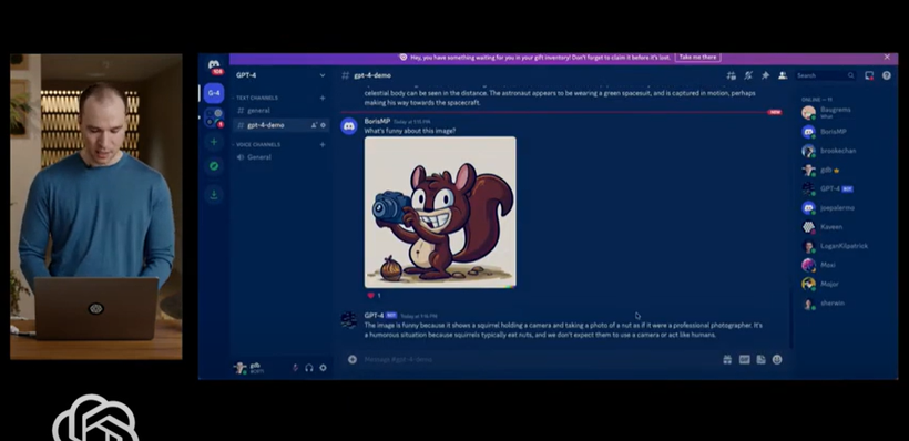 Greg Brockman, Chủ tịch và Đồng sáng lập OpenAI, trình diễn GPT-4