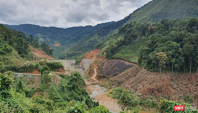 Một thuỷ điện nhỏ trên địa bàn tỉnh Quang Nam đang được xây dựng