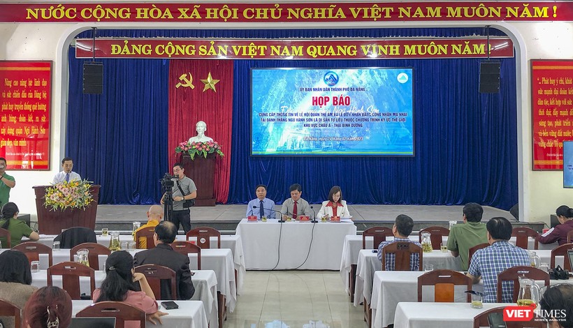 Buổi họp báo về Lễ hội Quán Thế Âm Ngũ Hành Sơn TP Đà Nẵng năm 2023 và lễ đón nhận Bằng công nhận ma nhai Ngũ Hành Sơn là Di sản tư liệu thế giới.