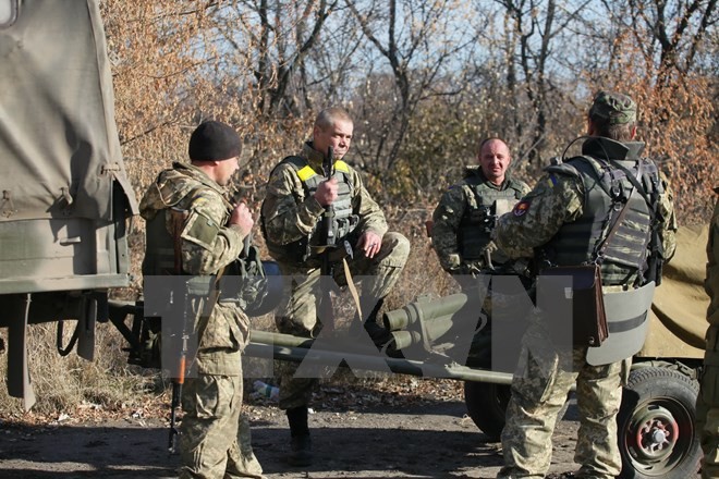 Binh sỹ Ukraine. (Nguồn: AFP/TTXVN)