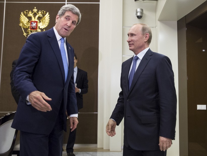 Ông Putin và ngoại trưởng Mỹ Kerry