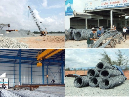 Trong tháng 5, nhóm nhà ở và vật liệu xây dựng đã có mức tăng mạnh nhất. Ảnh minh ho